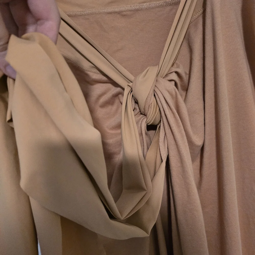 SKIMS Wrap Sarong Swim Coverup in Ochre NWT